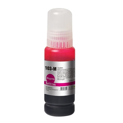 InkLab 103 Magenta Ink Bottle 65ml - Epson EcoTank Compatible InkLab 103 Magenta Ink Bottle 65ml - Epson EcoTank Compatible